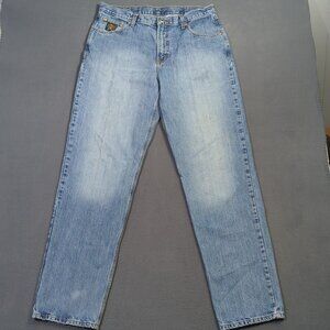Cinch Jeans Men's 36x36 Blue Western Denim Black Label Loose Slightly Tapered